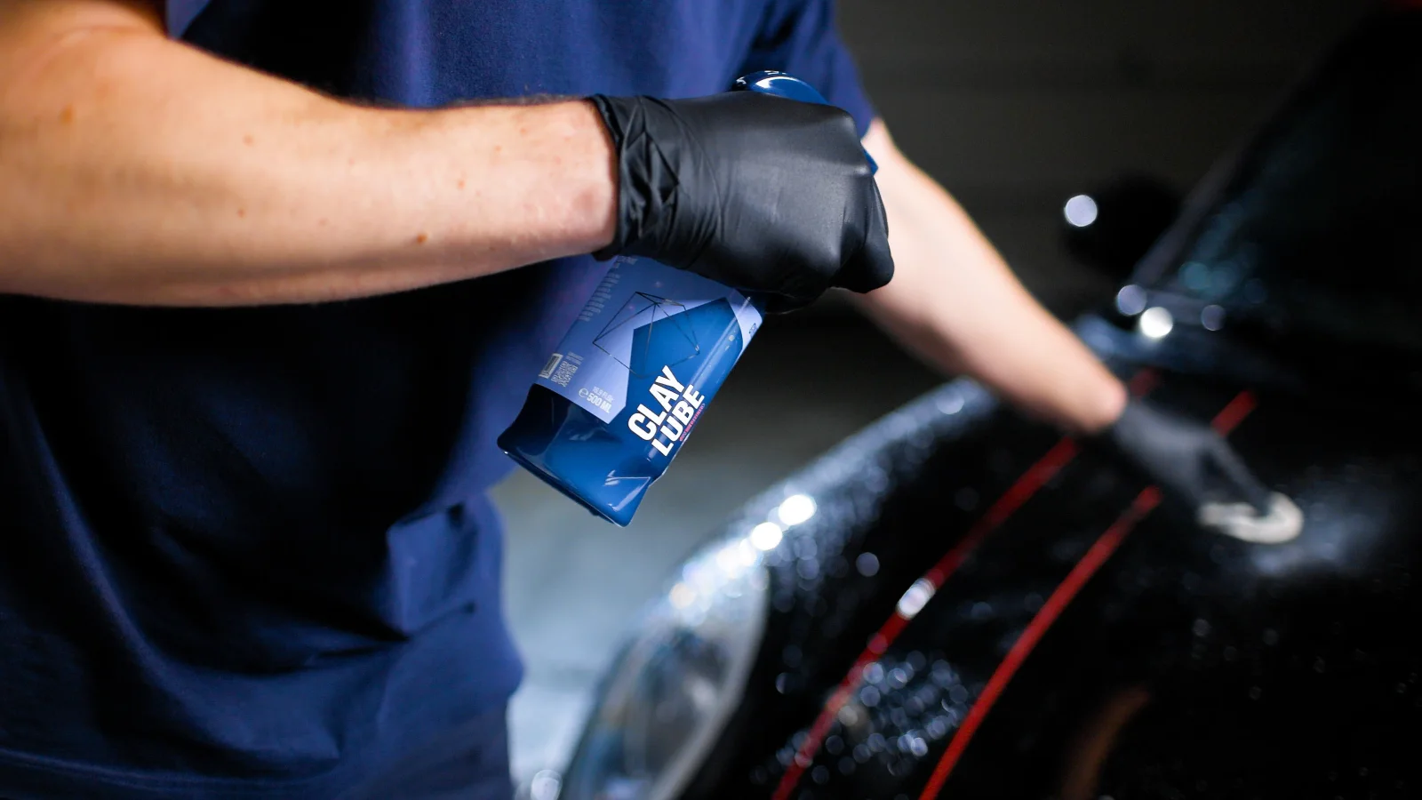 Gyeon Q2M ClayLube REDEFINED applied during claying